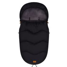 Ogre fleece footmuff for buggy, baby carriage and baby carriage - black