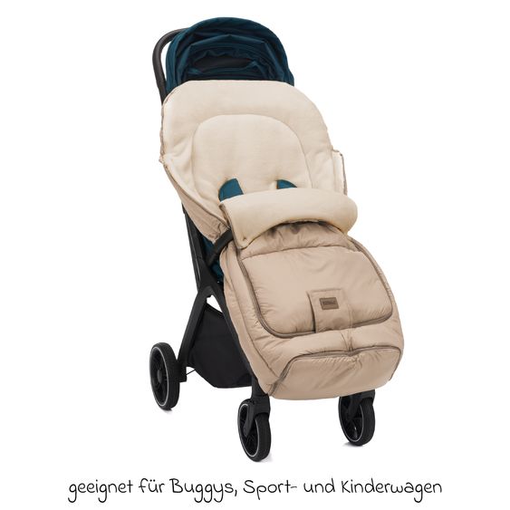 Fillikid Sacco piedi in pile Tettuccio per Passeggino Leggero, Sportivo e Passeggino - Dessert Taupe