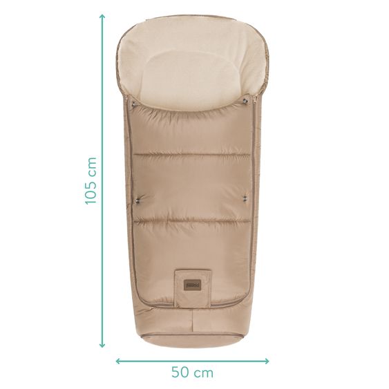 Fillikid Sacco piedi in pile Tettuccio per Passeggino Leggero, Sportivo e Passeggino - Dessert Taupe