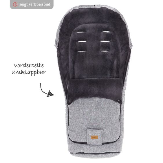 Fillikid Fleece-Fußsack Peak - Schwarz