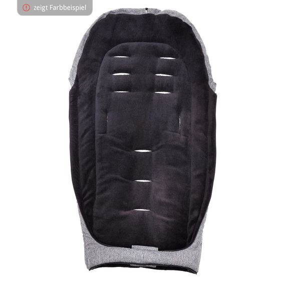 Fillikid Fleece-Fußsack Peak - Schwarz