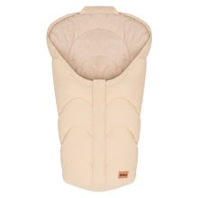 Fleece-Fußsack Torre aus Teddyplüsch für Babyschalen & Babywannen - Natur