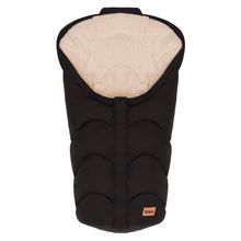 Sac De Pieds En Polaire Tour En Peluche Teddy Pour Siège Auto Bébé & Nacelles - Noir