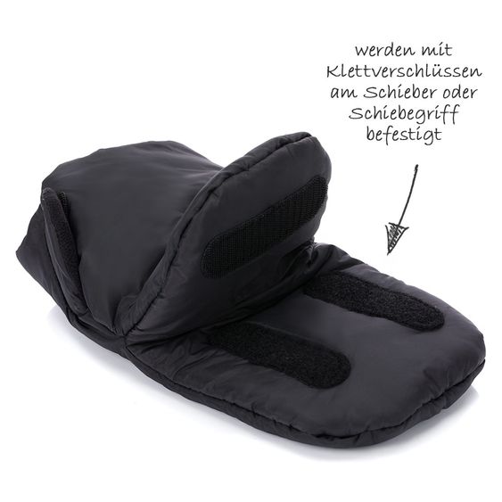Fillikid Fleece-Handwärmer Gloves - Schwarz