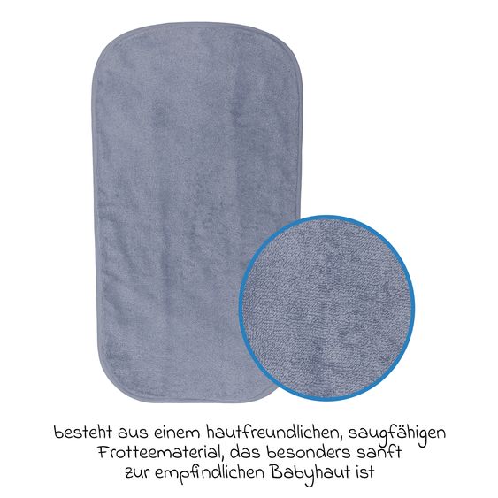 Fillikid Terry Cover for changing table recesses 60 x 36 cm - Blue