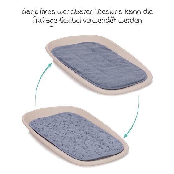 Fillikid Terry Cover for changing table recesses 60 x 36 cm - Blue