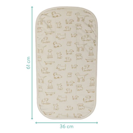 Fillikid Terry Cover for changing table recesses 60 x 36 cm - Beige