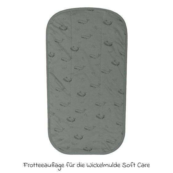 Fillikid Terry Cover for changing table recesses 60 x 36 cm - Green