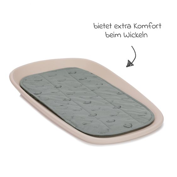 Fillikid Terry Cover for changing table recesses 60 x 36 cm - Green