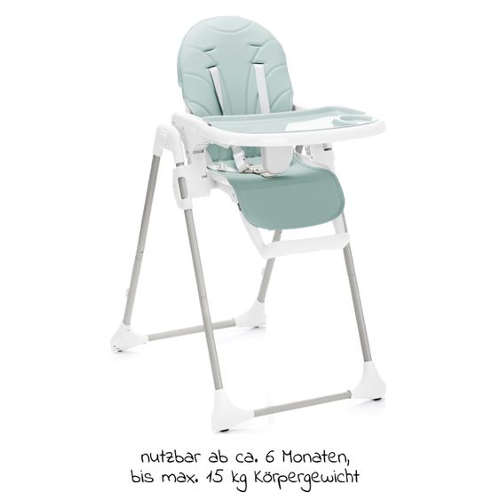 Fillikid Hochstuhl Tim mit Esstablett, klappbar - Mentha