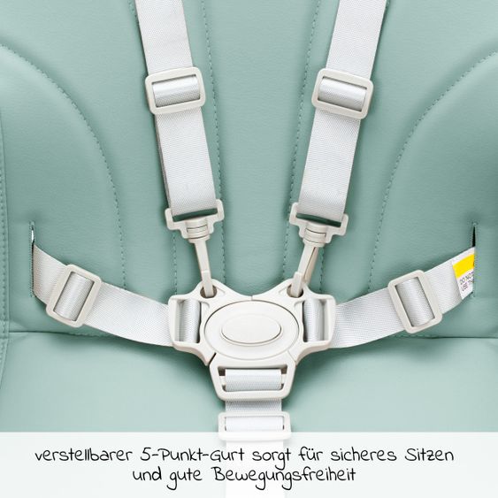Fillikid Hochstuhl Tim mit Esstablett, klappbar - Mentha