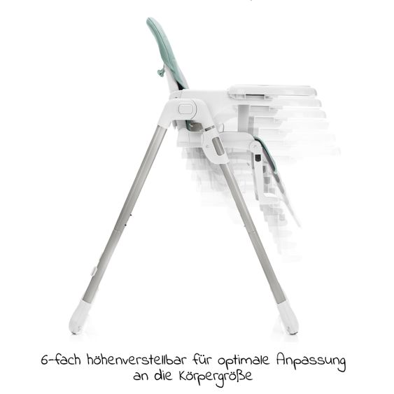 Fillikid Hochstuhl Tim mit Esstablett, klappbar - Mentha