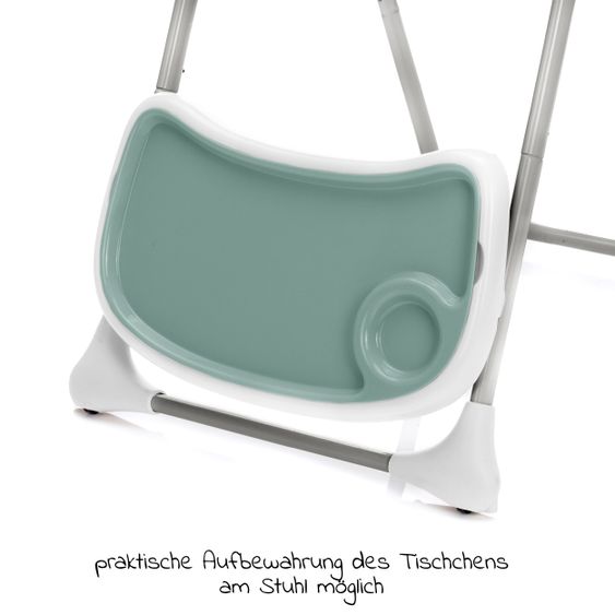 Fillikid Hochstuhl Tim mit Esstablett, klappbar - Mentha