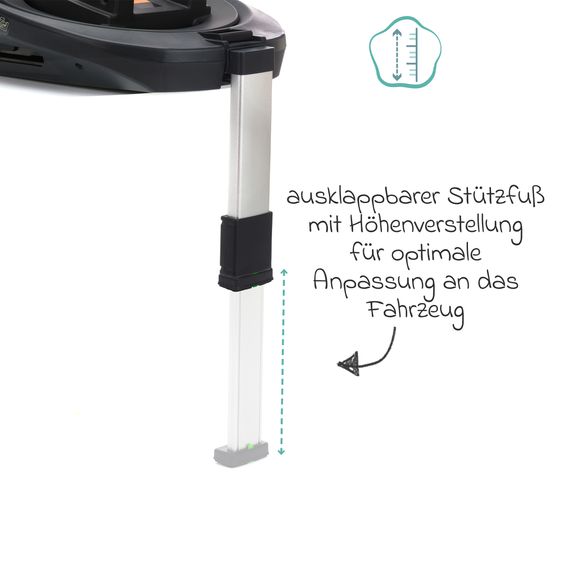 Fillikid Isofix-Basis passend für Autositz Noa - Schwarz