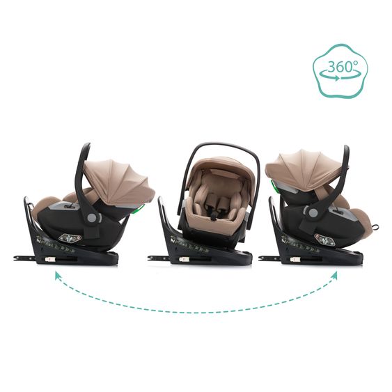 Fillikid Isofix-Basis passend für Autositz Noa - Schwarz