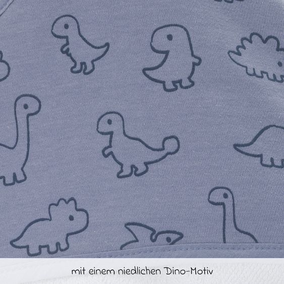 Fillikid Kapuzenbadetuch 75 x 75 cm - Dino - Blau