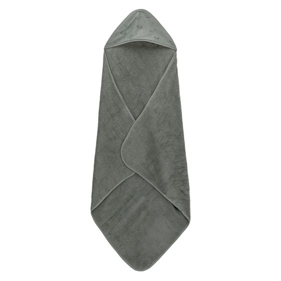 Fillikid Kapuzenbadetuch 75 x 75 - Wal - Grün