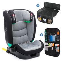 Siège Auto Enfant Elli Pro i-Size à Partir De 3 Ans - 12 Ans (100 cm - 150 cm) avec Isofix, Porte-Gobelet, Sac De Siège Auto & Protection Rembourrée - Gris