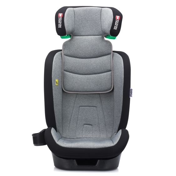 Fillikid Seggiolino auto Elli Pro i-Size da 3 anni a 12 anni (100 cm - 150 cm) con Isofix e portabicchieri - grigio