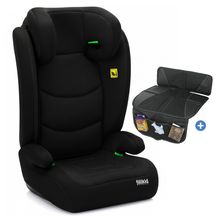 Seggiolino auto Lea i-Size R129 da 3 anni - 12 anni (100 cm - 150 cm) senza Isofix con fissaggio a cintura solo 4 kg incl. protezione imbottita - Nero