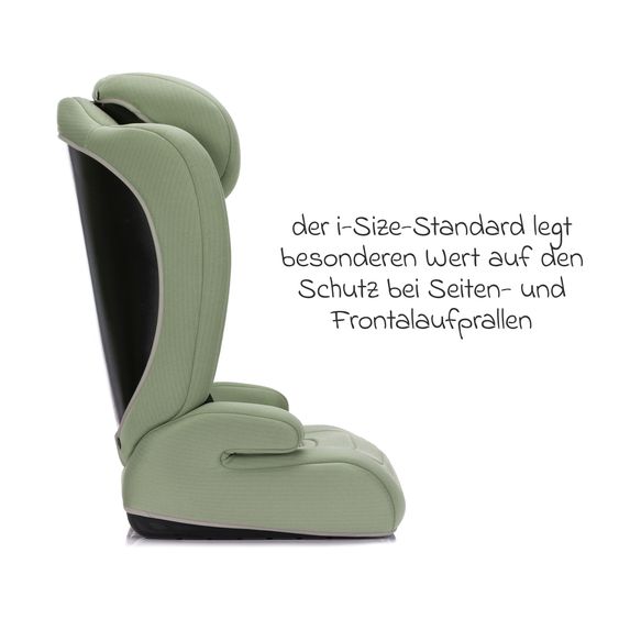 Fillikid Kindersitz Oli i-Size ab 9 Monate - 12 Jahre (76 cm - 150 cm) ohne Isofix mit Gurtbefestigung - Mint