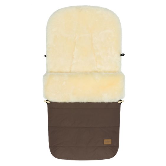 Fillikid Sheepskin Footmuff Bernina for buggy, sport and stroller - Braun