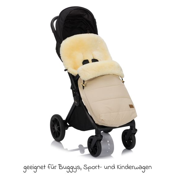 Fillikid Sheepskin Footmuff Bernina for buggy, sport and stroller - Natural