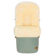 Lammfell-Fußsack Bernina für Buggy, Sport- und Kinderwagen - Salbei