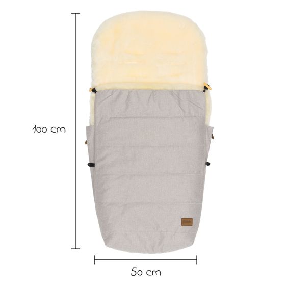 Fillikid Lammfell-Fußsack Bernina Style für Buggy, Sport- und Kinderwagen - Champagner