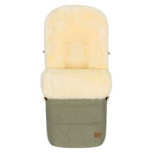 Lammfell-Fußsack Bernina Style für Buggy, Sport- und Kinderwagen - Pistazie