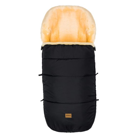 Fillikid Lammfell-Fußsack Makalu - Schwarz