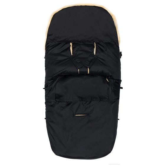 Fillikid Lammfell-Fußsack Makalu - Schwarz