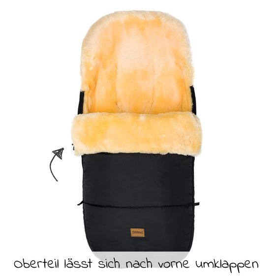 Fillikid Lammfell-Fußsack Makalu - Schwarz