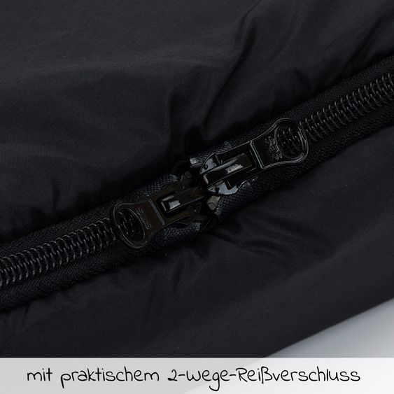 Fillikid Lammfell-Fußsack Makalu - Schwarz