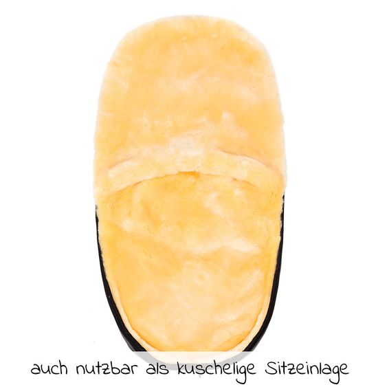 Fillikid Lammfell-Fußsack Makalu - Schwarz