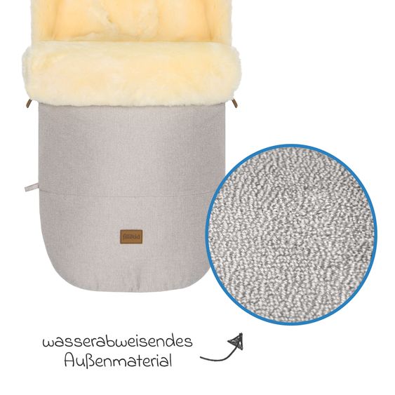 Fillikid Lammfell-Fußsack Makalu Style für Buggy, Sport- und Kinderwagen - Champagner