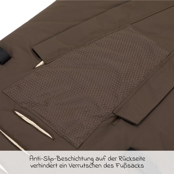 Fillikid Sacco a Pelo in Lana d'Agnello Rax per Passeggino Leggero, Sportivo e Passeggino - Braun