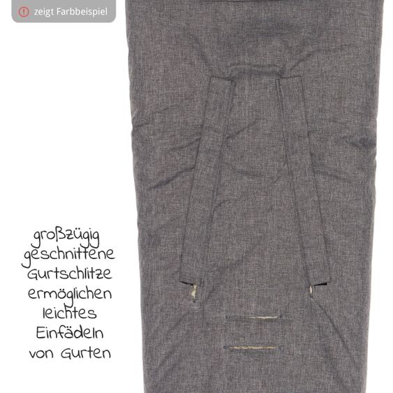 Fillikid Lammfell-Fußsack Tacama - Schwarz