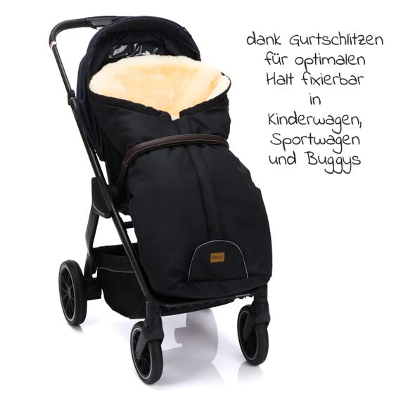 Fillikid Lammfell-Fußsack Tacama - Schwarz