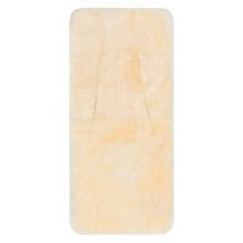 Inserto in pelle di agnello per Seggiolini auto per neonati e passeggini 33,5 x 73 cm - Natur