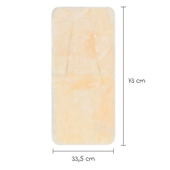 Fillikid Lambskin Insert for infant car seats and strollers 33.5 x 73 cm - Natural