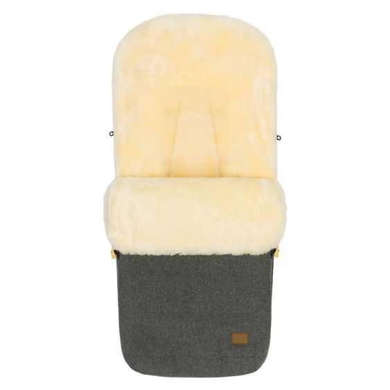 Fillikid Lammwoll-Fußsack Bernina Wool für Buggy, Sport- und Kinderwagen - Grau