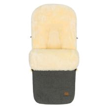 Lammwoll-Fußsack Bernina Wool für Buggy, Sport- und Kinderwagen - Grau