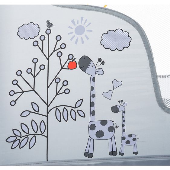 Fillikid Laufgitter Giraffe - Grau