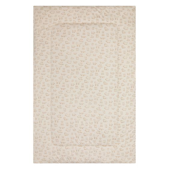 Fillikid Playpen Mattress Pad for the Perth playpen 115 x 180 cm - Dog - Beige