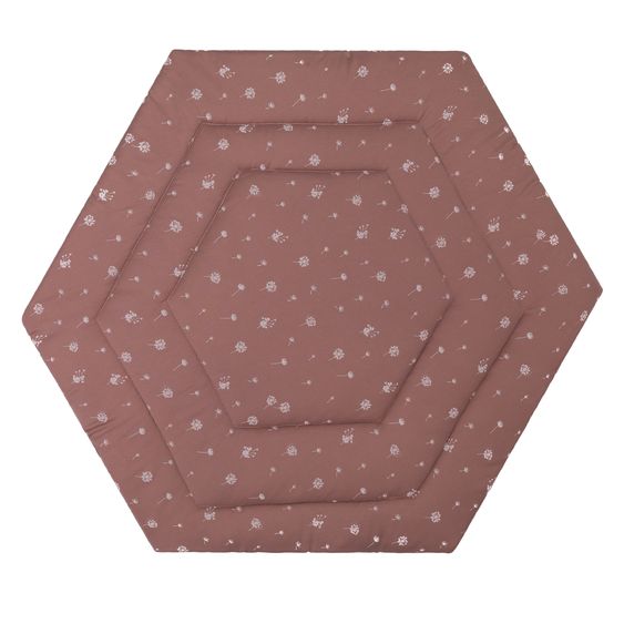 Fillikid Laufstalleinlage für 6-eck Laufgitter Jersey - Pusteblume - Rosa