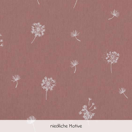 Fillikid Laufstalleinlage für 6-eck Laufgitter Jersey - Pusteblume - Rosa