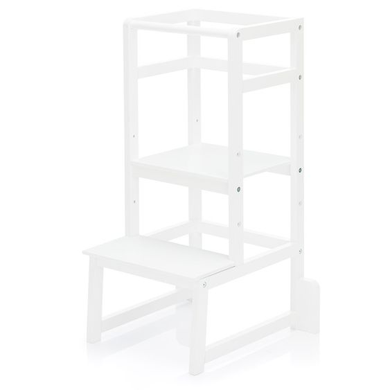 Fillikid Torre di apprendimento a 3 pieghe regolabile in altezza fino a 90 kg - Bianco