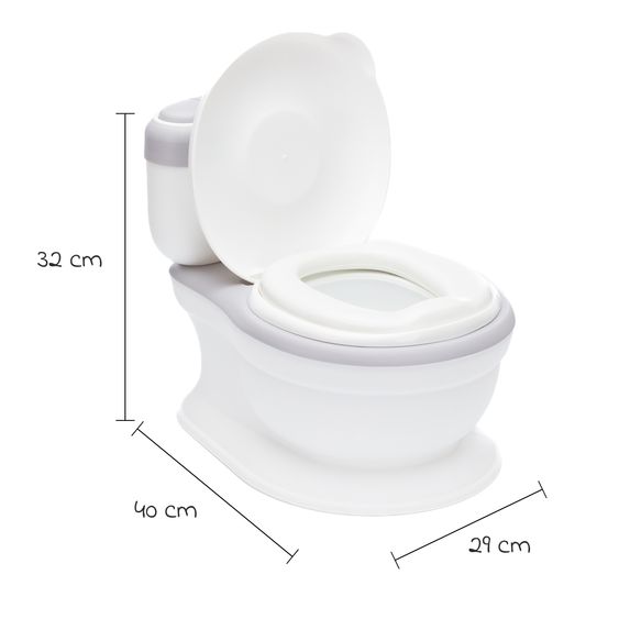 Fillikid Mini toilet Marlin with flushing sound and 6 melodies, extra compartment incl. removable container