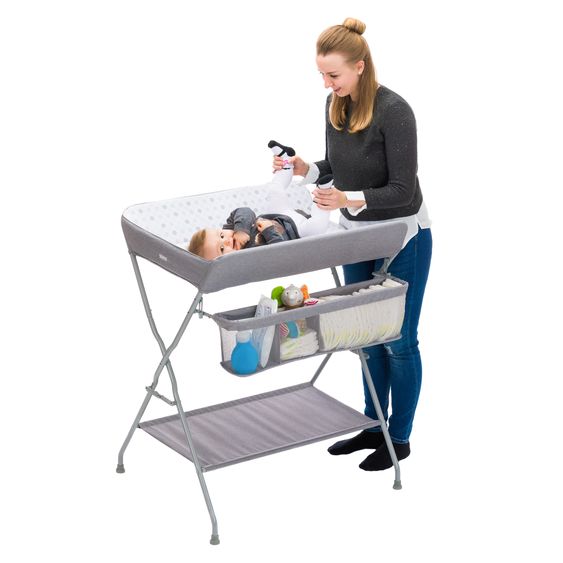 Fillikid Mobile changing combo with compartments - Exclusive Circle - Grey